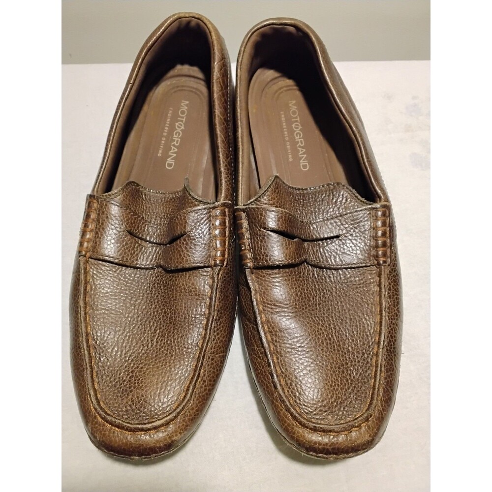 Cole Haan Motogrand Line Pebbled Leather Driving Casual Loafers Mens Size 8.5M